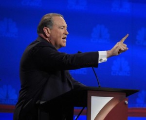 Former Gov. Mike Huckabee at the CNBC Debate