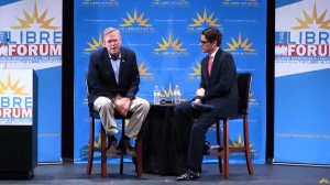 Gov. Jeb Bush addressing the LIBRE Forum in North Las Vegas, Oct. 21, 2015