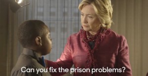 Sec. Hillary Clinton pledged to help people with mental health problems get assistance, not jail time, when asked by a young boy named Chris of the National Action Network.