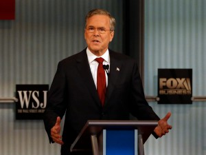 Republican U.S. presidential candidate and former Governor Jeb Bush speaks during the debate held by Fox Business Network for the top 2016 U.S. Republican presidential candidates in Milwaukee, Wisconsin, November 10, 2015.