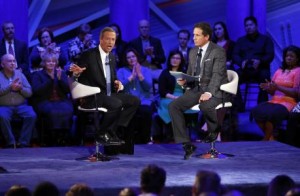 Democratic presidential candidate Martin O'Malley at CNN's town hall at Drake University in Des Moines, Iowa, on Monday