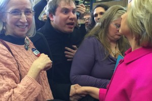 In January, James met Hillary Clinton in Iowa.