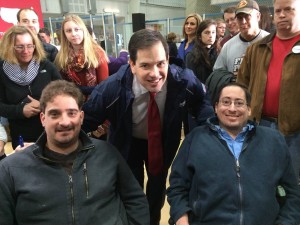 Ben Spangenberg withSen. Marco Rubio and RespectAbility's Justin Chappell