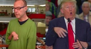 Screenshot asserting that Trump is publicly poking fun at an award-winning reporter who has significant physical disabilities.