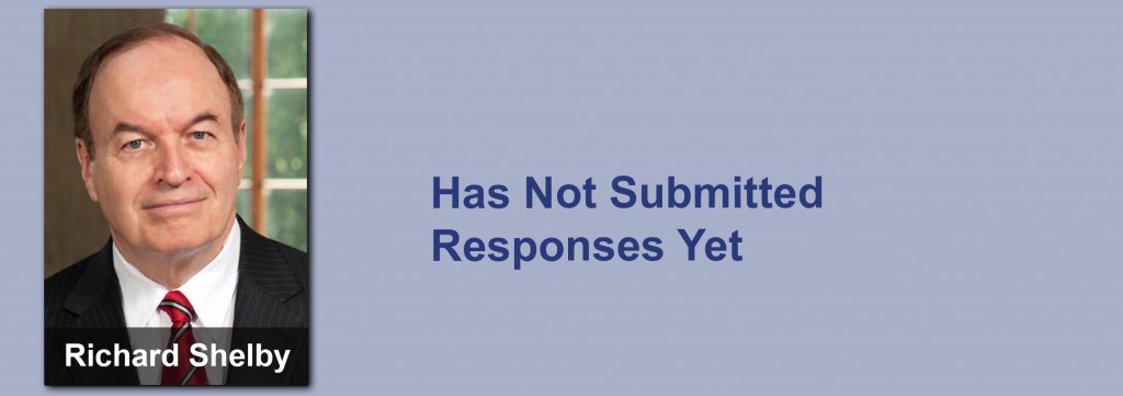 Richard Shelby has not submitted his responses yet.