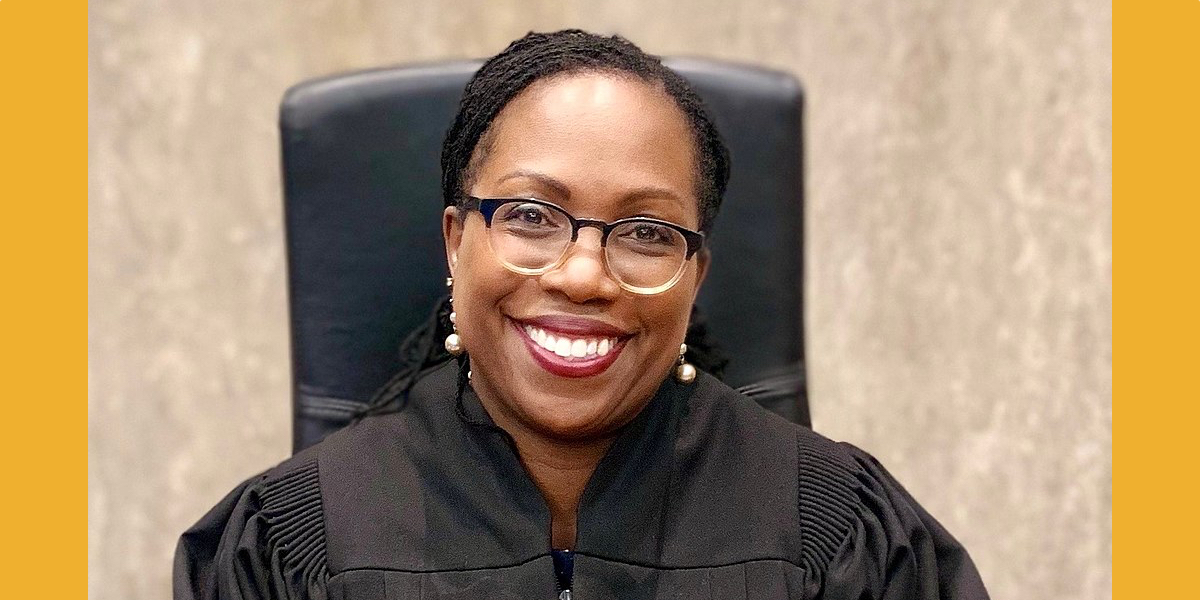 Official portrait of Judge Ketanji Brown Jackson from the U.S. District Court for the District of Columbia
